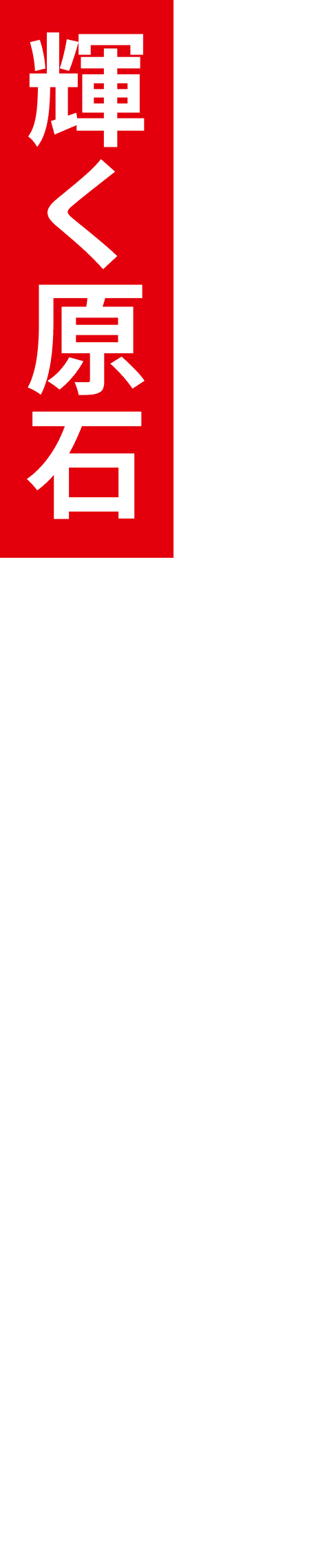 誰しも磨けば輝く原石を心に持っている